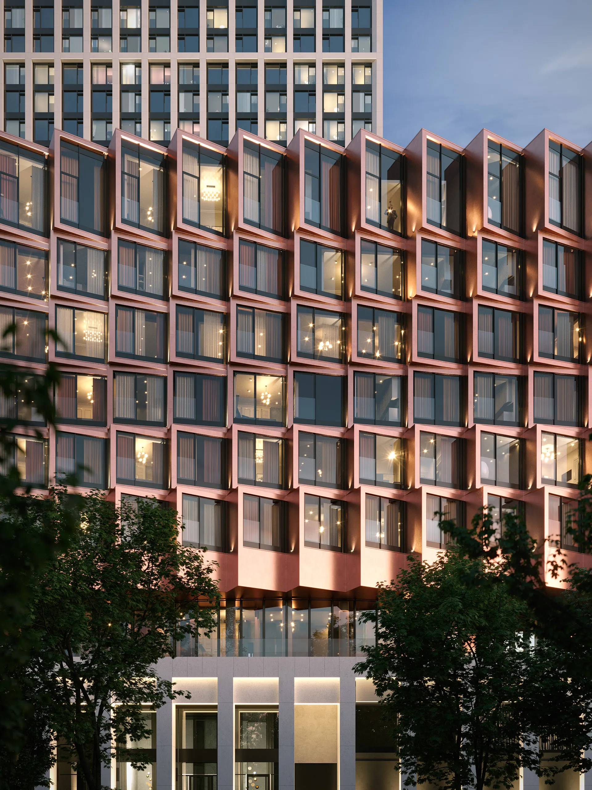 Mod project thumbnail — exterior 3D render of residential complex facade